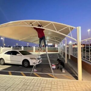 Steel Car Parking Shade for Villas in Dubai | High Quality Carport Price 2500