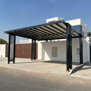 Steel Car Parking Shade for Villas in Dubai | High Quality Carport Price 3000