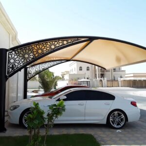 Steel Car Parking Shade for Villas in Dubai | High Quality Carport Price 3000