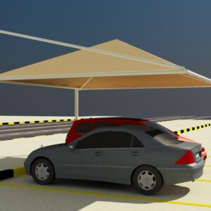 Steel Car Parking Shade for Villas in Dubai | High Quality Carport Price 3000