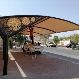 Steel Car Parking Shade for Villas in Dubai | High Quality Carport Price 3000